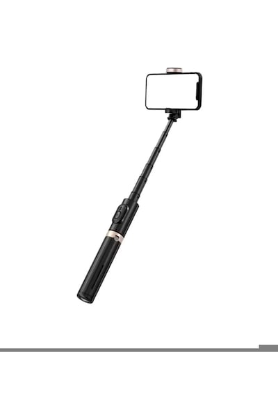 T17 Bluetooth Kumanda Özellikli Ayarlanabilir Uzunluk Stabil Selfi Çubuğu Mini Tripod 73 Cm 1 ADET