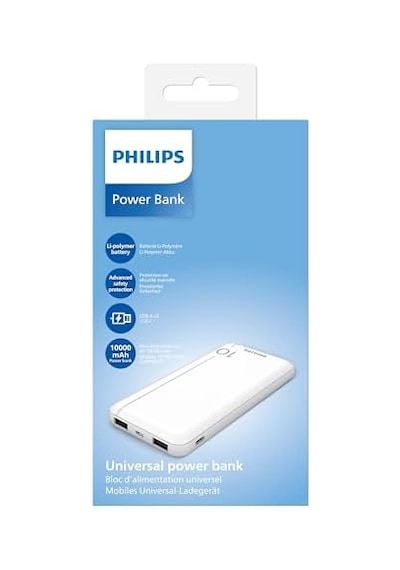 Dlp2810cw/00 10.000 Mah Powerbank 2xusb-a, 1xusb-c, Beyaz Diğer