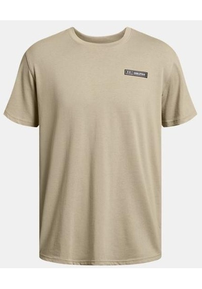 Under Armour Ua Hw Armour Label Ss Erkek T-shirt-28046-bej Bej