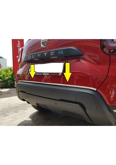 Dacia Duster Uyumlu Bagaj Alt Çıtası 2018 Üzeri Paslanmaz Krom