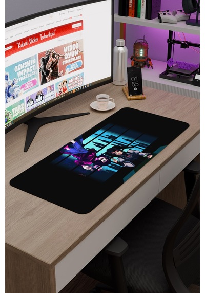Va-11 Hall-a Kaymaz Dikişli Kauçuk Oyuncu Mousepad V1 - 70x30 Xl Gaming Mouse Pad Fare Altlığı