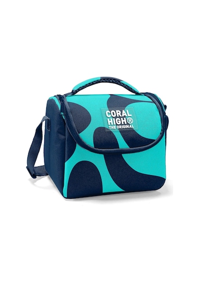 Coral High Beslenme Çantası 22786, Erkek Çocuk, Lacivert Turkuaz Renkli Çizgili, Isı Yalıtımlı Turkuaz - Lacivert