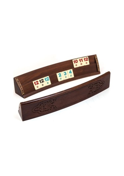 Süs Çerçeveli Oval Oyma Okey Takımı