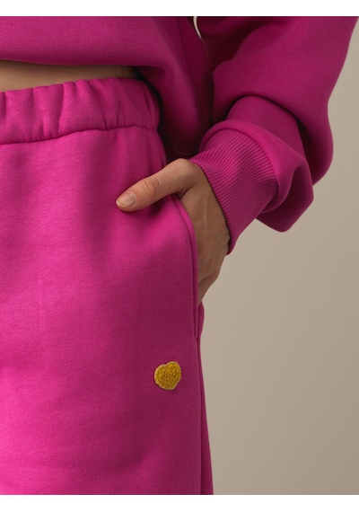 Xint Fuşya Regular Fit Pamuklu Sweat Pantolon 470370