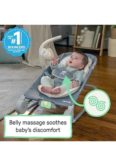 Ingenuity Happy Belly Baby Zıpzıp Koltuk Ve Salıncak, Göbek Masajı Ve Titreşim, Huzursuzluğu Yatıştırmaya Ve Rahatlatmaya Yardımcı Olur, Müzik, Pelüş Tembel Hayvan Oyuncağı, 0-6 Ay, Gri, Parker Açık Bej Ingenuity Happy Belly Baby Zıpzıp Koltuk Ve Salıncak, Göbek Masajı Ve Titreşim, Huzursuzluğu Yatıştırmaya Ve Rahatlatmaya Yardımcı Olur, Müzik, Pelüş Tembel Hayvan Oyuncağı, 0-6 Ay, Gri, Parker Açık Bej