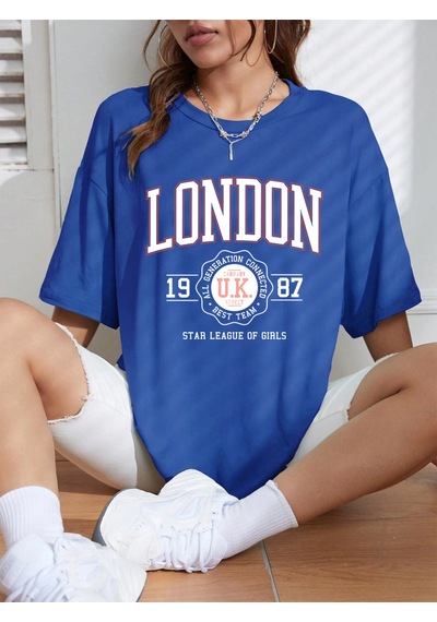 Noıssey Urban Pop Graphic Kadın Tişört Koleksiyonukod 5149 Saks