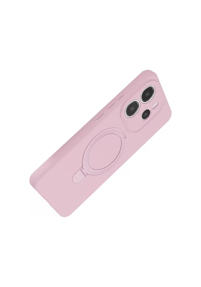 Newface Xiaomi Redmi Note 14 4g Regal Magsafe Standlı Kapak - Açık Pembe