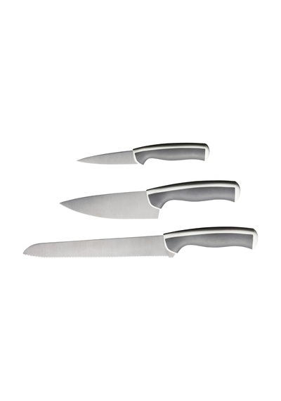 Ikea Ändlıg 3 Parça Bıçak Seti, Açık Gri/beyaz Sku: Smg8690010586483 -
