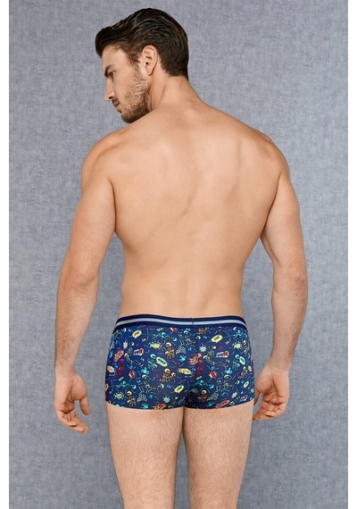 Doreanse Erkek Modal Çok Renkli Baskılı Torbalı Mini Paça Boxer (389420436)