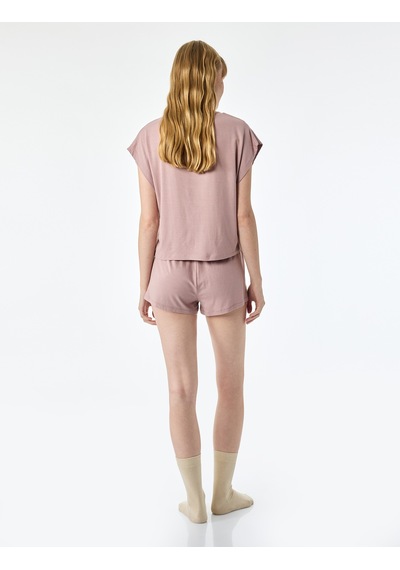 Koton Beli Lastikli Rahat Kesim Modal Pijama Altı Pembe 6slk80007mk Gül