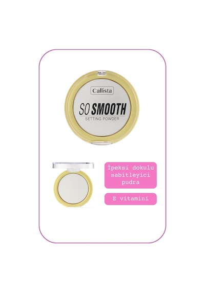 Callista So Smooth Setting Powder Makyaj Sabitleyici Toz Pudra - 01 Bake Me Up - Transparan