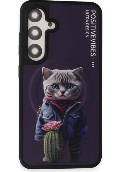 Samsung Uyumlu Galaxy S24 Fun Magsafe Kapak Derin Mor