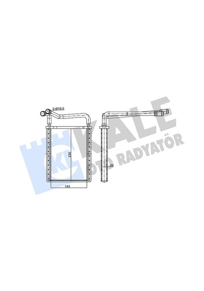 Kale Kalorifer Radyatörü Al/brz Hyundai Accent Era 06 Kal 346765