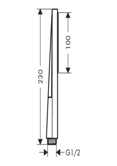 Hansgrohe Pulsify E 100 1 Jet Baton El Duşu Bronz Ecosmart+ Bronz