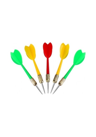Dart Çift Taraflı Hedef ve Dart 17 İnç 43 Cm Lik Büyük Boy 6 Oklu