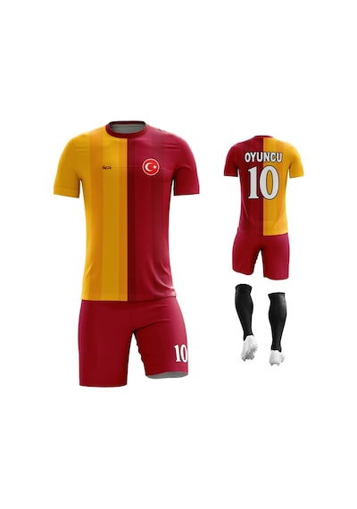 Çiftlere Özel Futbol Forması Sarı & Kırmızı 19 Kırmızı