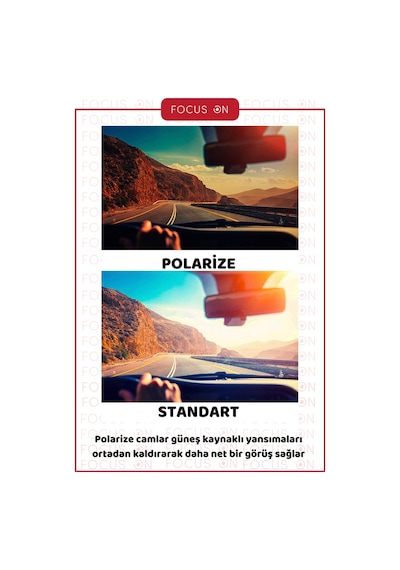 Focus On TS017 Lemon Black Retro Yuvarlak Polarize Erkek Güneş Gözlüğü