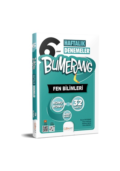 Günay 6. Sınıf Bumerang Fen Bilimleri 32 Haftalık Denemeler