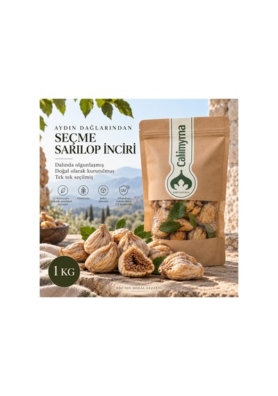 Calimyrna %100 Natural, Üreticiden Büyük Boy Ballı Aydın Germencik Inciri 1 Kg Diğer