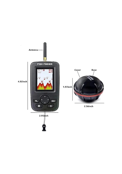 Ayrex Valkyrie Wireless Balık Bulucu Akıllı Sonar Teknolojisi Lcd Ekranlı Kablosuz Balık Tespit Cihazı