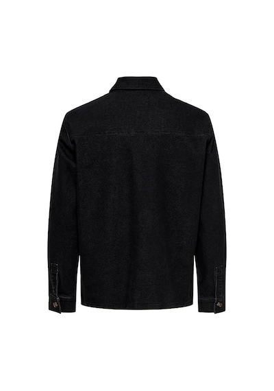 Only & Sons Onskodyl Box Pim Erkek Denim Gömlek 22038475 Siyah