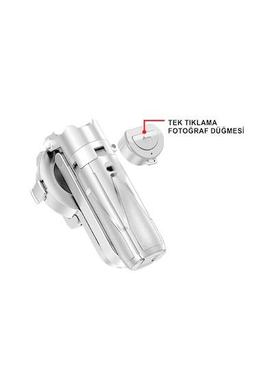 Magsafe Uyumlu 360 Derece Dönebilen Bluetooth Kumandalı Selfie Çubuğu & Tripod Mt6633