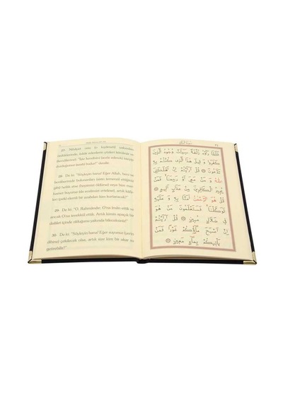 Cep Boy Süet Mealli Yasin Cüzü (Siyah, ElifVavlı)