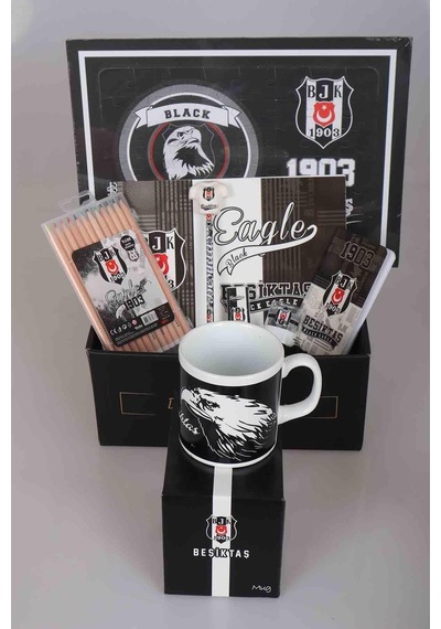 Dekomus İle Özel Kutulu Beşiktaş  "Full" Kırtasiye Seti