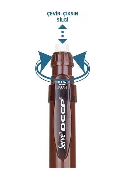 Serve Deep Mekanik Kurşun Kalem 0.5mm Toprak Kahverengi