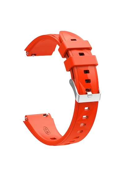 Caseonn Fossil Gen 5e 42mm Kordon Prizma Tokalı Spor Silikon Kayış Turuncu