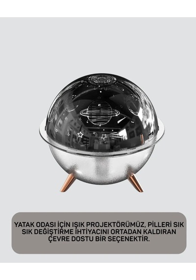 Astraltech Uzay Temalı Nemlendirici Lamba With Yıldızlı Gökyüzü Efekti