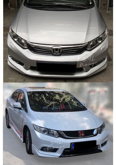 Honda Civic Fb7 Ön Ek (Plastik) Boyasız Fb7 Ön-Tampon-Karlık-Ek