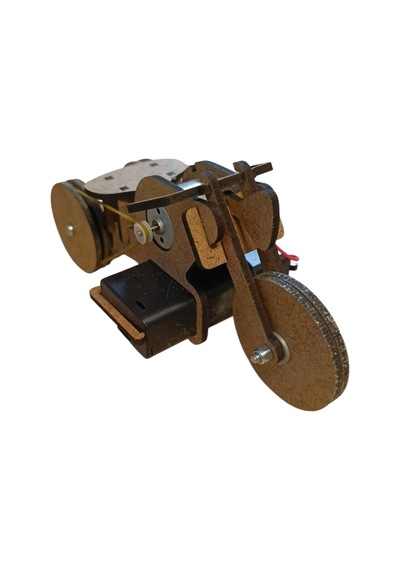 Gözeler Steam Pil Ve Motor İle Çalışan Motosiklet Maketi Kendin Yap