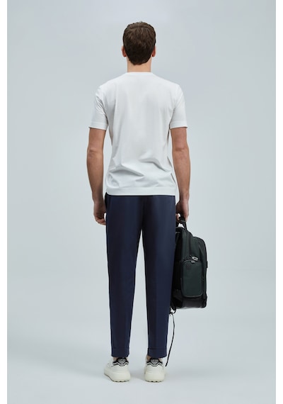 Lufian Erkek Bran Modern Grafik T-shirt 111020262 Kırık Beyaz KIRIK BEYAZ