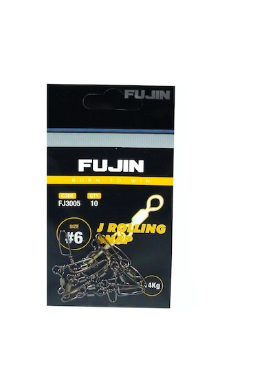 Fujin J Rolling Snap Bilyalı Kilitli Klips Black Nickel 10 Numara