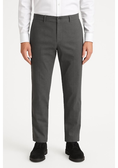 Classics Men Captiva Klasik Fit Likralı Erkek Kanvas Pantolon - 7413 gri