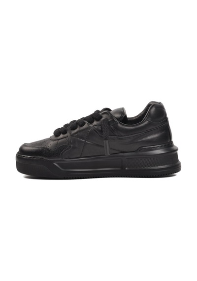 Ayakmod Premium 1306 Siyah Cilt Erkek Sneaker 001