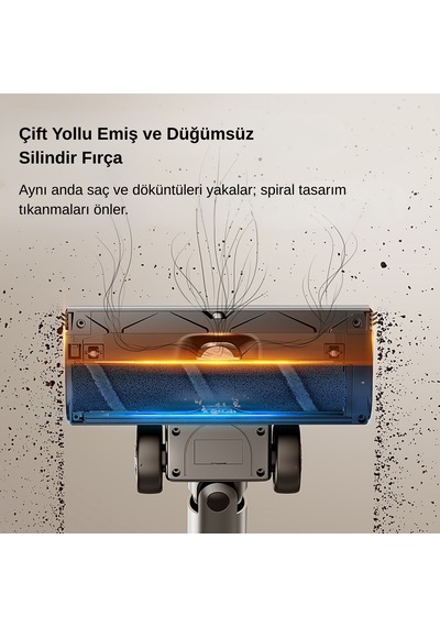 Uwant V600 600 W Motor Gücüne Sahip Otomatik Gri Dikey Süpürge