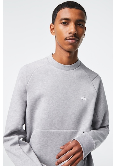 Lacoste Men's Classic Fit Organik Pamuk Bisiklet Yaka Gri Sweatshirt