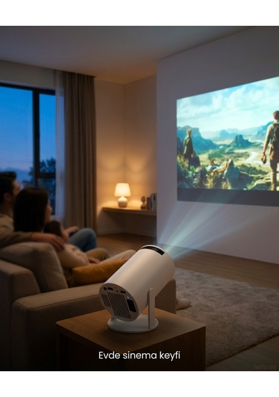 Northcity Hy300 Mini Projeksiyon 4k Destekli Android Wifi Bluetooth