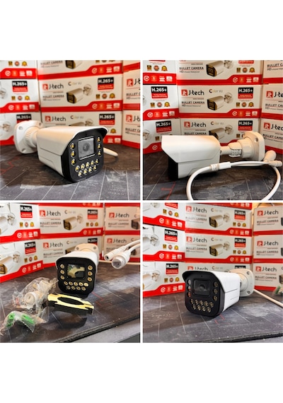 J-tech Jt-9090 5mp Sesli Ip Bullet Kamera Poe 15 Led 3.6mm Gece-gündüz Renkli