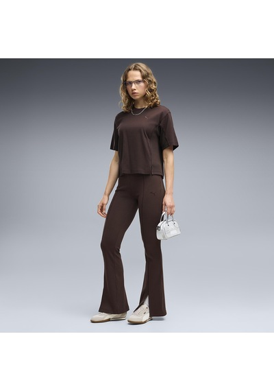 Puma Her Relaxed Kadın Kahverengi Günlük Stil T-shirt 69403033
