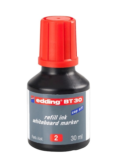 Edding BT30 Tahta Kalemi Mürekkebi Kırmızı 2'li Paket