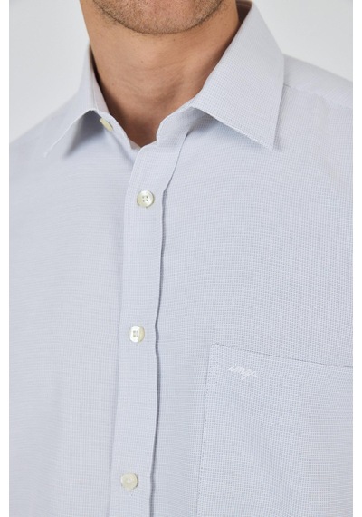 İmza Uzun Kol Desenli Armürlü Sert Yaka Cepli Pamuklu Classic Comfort Fit Gömlek 1004250174 Gri İmza Uzun Kol Desenli Armürlü Sert Yaka Cepli Pamuklu Classic Comfort Fit Gömlek 1004250174 Gri