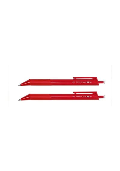 Klasik Kırmızı Tükenmez Kalem 0.7 MM 2'li Set