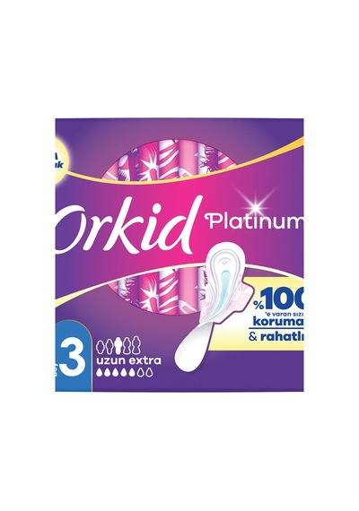 Orkid Platinum Tekli Paket Uzun Ekstra 6'lı - 8 Adet Tarı