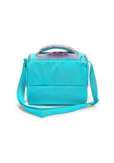 Coral High Kız Çocuk Pastel Renkli Kelebek Desenli İki Katlı Okul Beslenme Çantası 37203 Turkuaz
