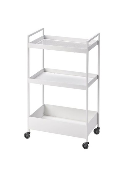 Ikea Nıssafors Servis Arabası, Beyaz, 50,5x30x83 Cm