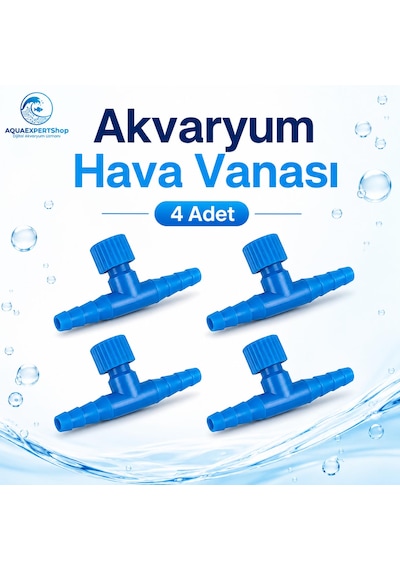 Akvaryum Hava Vanası - İnce Ayarlı Vana - 4 Adet