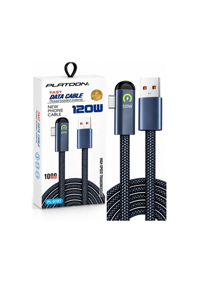 1mt 120w Usb To Type-c Örgülü Oyuncu Gamer Hızlı Şarj Data Kablosu